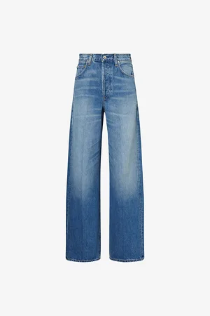 Citizens of Humanity Womens x Argent Ayla Baggy Wide-Leg High-Rise Denim Jeans