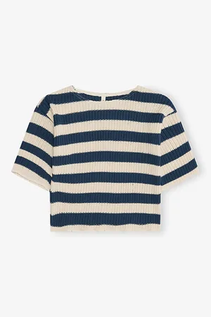 Organic Zoo Striped Knitted Cotton Jumper 6 Months - 4 Years