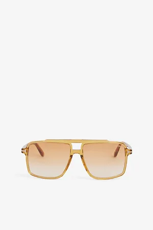 Tom Ford Mens Ft1177 Kemp Pilot-Frame Acetate Sunglasses