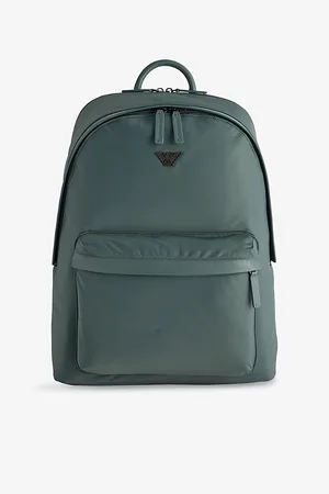 Emporio Armani Mens Log-Embellished Nylon Backpack