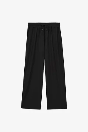 Reiss Mens Rowdon Elasticated-Waist Textured Stretch-Woven Trousers