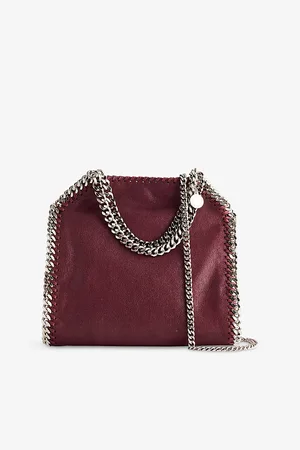 Stella McCartney Womens Falabella Mini Faux-Leather Tote Bag