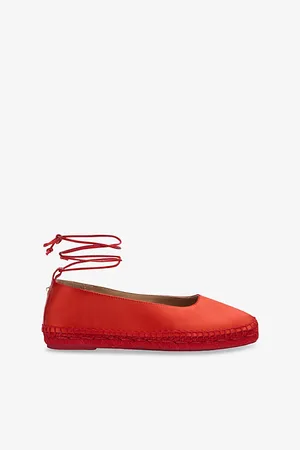 LK Bennett Womens Mia Ankle-Tie Satin Espadrilles