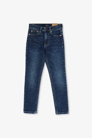 Ralph Lauren Faded-Wash Straight-Leg Stretch-Denim Blend Jeans 7-12 Years