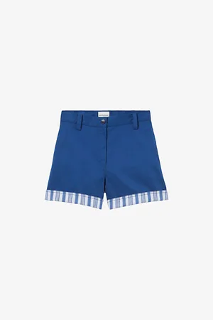 Claudie Pierlot Womens Striped-Trim Classic-Fit Stretch-Cotton Shorts
