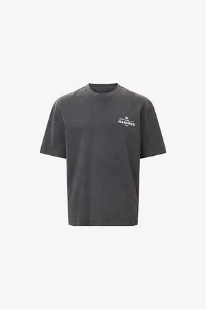 AllSaints Mens Soleil Branded-Print Cotton-Jersey T-Shirt
