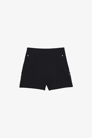 Reiss Womens Immie Stud-Embellished Stretch-Woven Shorts