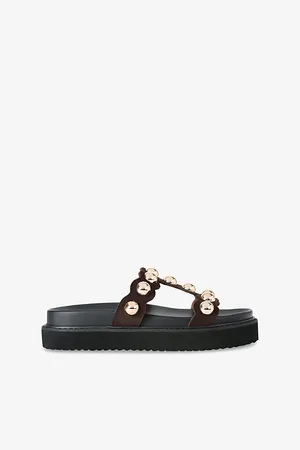 Carvela Womens Gianna Faux-Leather Sandals