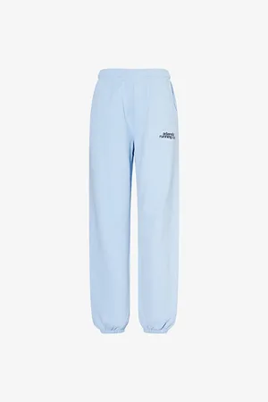 Adanola Womens Running Brand-Print Cotton-Jersey Jogging Bottoms