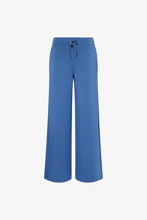 Spanx Womens Air Essentials Wide-Leg High-Rise Stretch-Woven Jogging Bottoms
