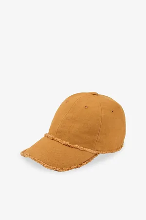 Sandro Mens Frayed-Edge Cotton Cap