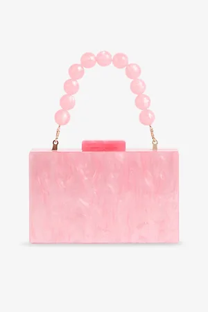 LK Bennett Womens Maeve Resin Box Clutch Bag