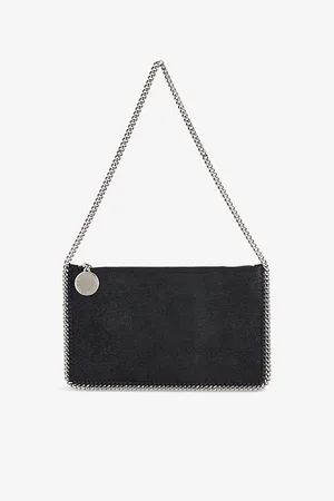 Stella McCartney Womens Falabella Pochette Faux-Leather Shoulder Bag
