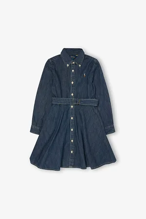 Ralph Lauren Button-Down Belted Denim Dress 3-6 Years