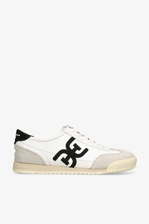 Sam Edelman Womens Ivey Leather and Suede Low-Top Trainers
