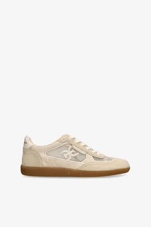 Sam Edelman Womens Kyla Suede and Mesh Low-Top Trainers