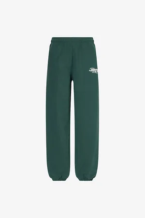 Adanola Womens Running Brand-Print Cotton-Jersey Jogging Bottoms