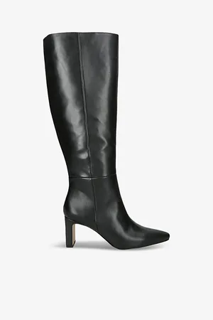 Sam Edelman Womens Sylvia Leather Heeled Knee-High Boots