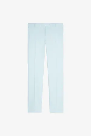The Kooples Womens Regular-Fit Straight-Leg Tailored Cotton Trousers