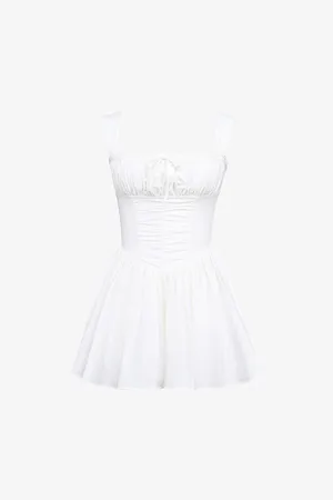 House Of Cb Womens Ophelia Floral-Print Chiffon Mini Dress