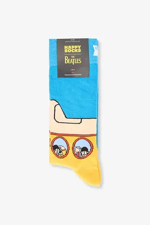 Happy Socks Mens Beatles Yellow Submarine Cotton-Blend Socks