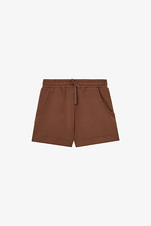 Reiss Womens Jodie Elasticated-Waist Stretch-Jersey Shorts