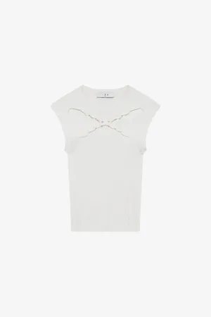 IRO Womens Kayan Cut-Out Knitted Top