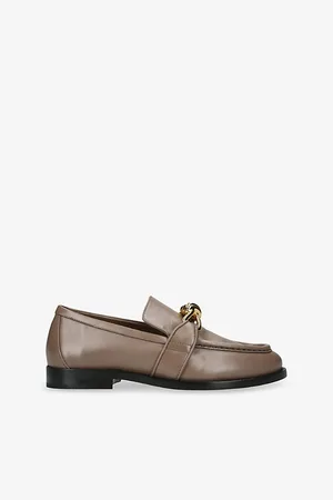 Bottega Veneta Womens Astaire Leather Loafers