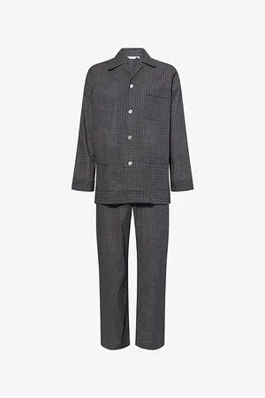 DEREK ROSE Mens Nelson Striped Cotton Pyjamas