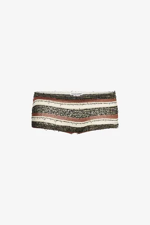 Jaded London Womens Stripe Knit Mini Shorts