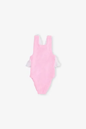 Hunza G Lara Ruffled-Panel Swimsuit 7-12 Years