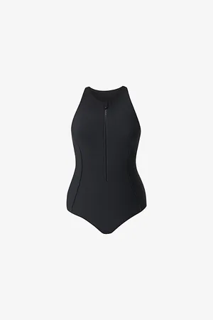 Sweaty Betty Womens Tide Zip-Through Performance Swimsuit