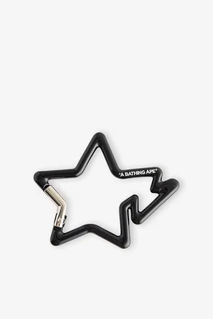 A Bathing Ape Mens B Star Metal Carabiner Keyring