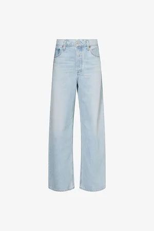 AGOLDE Womens Low Slung Baggy Wide-Leg Denim Jeans