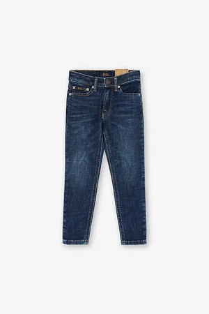 Ralph Lauren Faded-Wash Straight-Leg Stretch-Denim Blend Jeans 4-6 Years