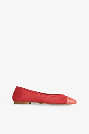 LK Bennett Womens Hanna Leather Ballerina Pumps