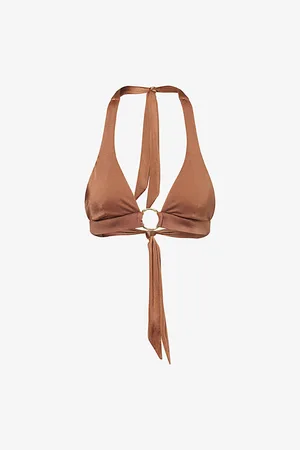 Heidi Klein Womens Grasse Ring Halterneck Bikini Top
