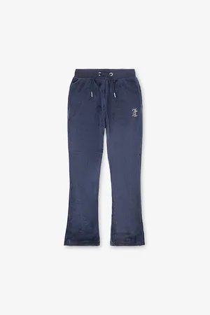 Juicy Couture Diamante-Embellished Flared-Leg Velour Jogging Bottoms 14-16 Years
