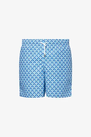 DEREK ROSE Mens Maui Graphic-Pattern Swim Shorts