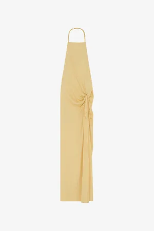 IRO Womens Harmonie Halterneck Cotton-Blend Maxi Dress
