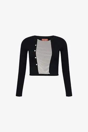Praying Womens Layered Mesh Cotton Cardigan