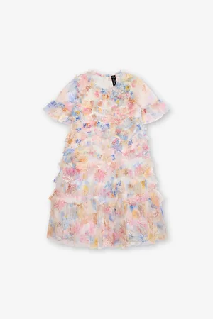 Needle & Thread Mariannes Floral Printed Tulle Ruffle 4-12 Years
