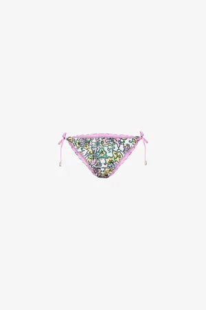 Heidi Klein Womens Reversible Floral Bikini Bottoms