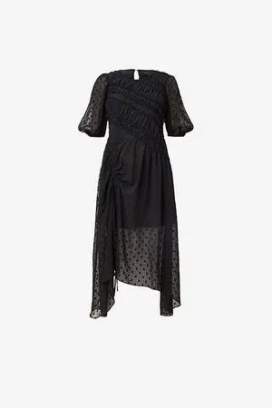 AllSaints Womens Serene Woven Midi Dress