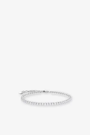 Thomas Sabo Womens Tennis 925 Sterling Silver and Cubic Zirconia Bracelet