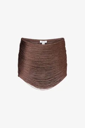 Jaded London Womens Lavinia Tassel Woven Mini Skirt