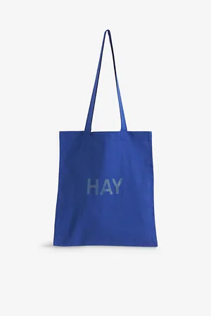 Hay Womens Logo-Print Cotton Tote Bag