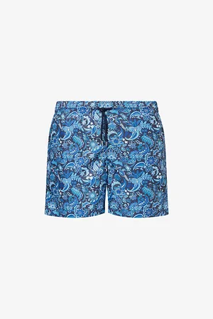 DEREK ROSE Mens Maui Graphic-Pattern Swim Shorts