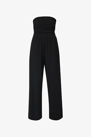 Sweaty Betty Womens Bandeau Wide-Leg Modal Jumpsuit