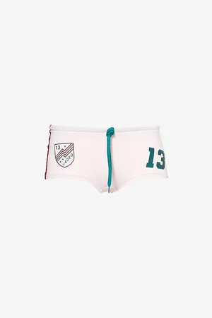 Jaded London Womens No.13 Football Stretch-Jersey Mini Shorts